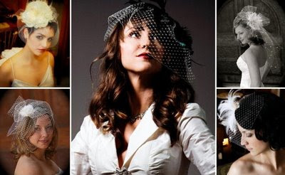 Velos de estilo antiguo para novias